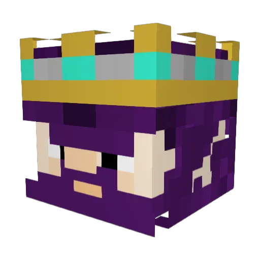 Wolf_god_1 Minecraft avatar head, 3D render