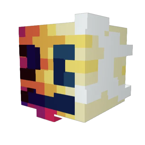 Wolfboy165 Minecraft avatar head, 3D render
