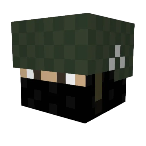 Wolfboy951 Minecraft avatar head, 3D render