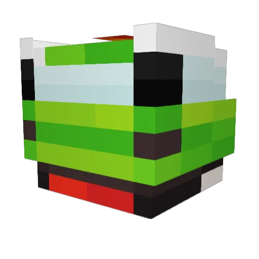 Wolfcandyy12 Minecraft avatar head, 3D render
