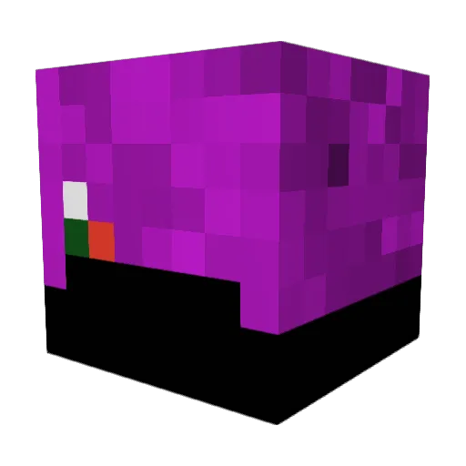 Wolfdumb Minecraft avatar head, 3D render