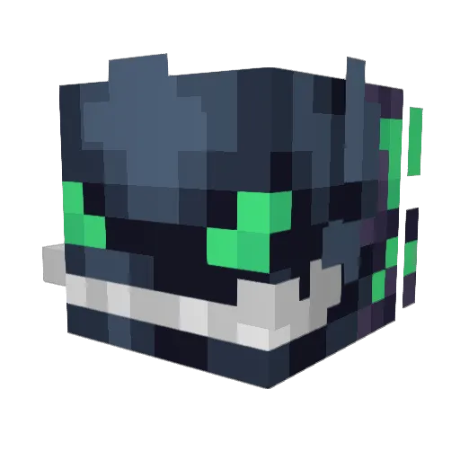 WolfeMan_16 Minecraft avatar head, 3D render