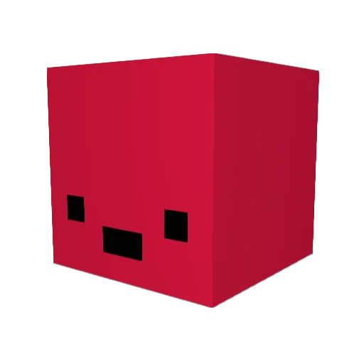 Wolfeei Minecraft avatar head, 3D render