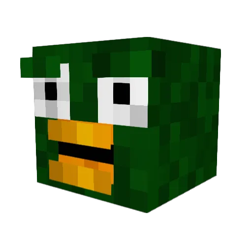 Wolfeinstein39 Minecraft avatar head, 3D render