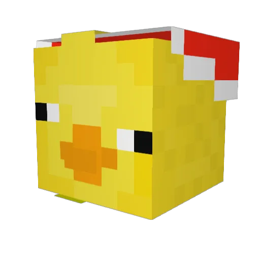 Wolfermark Minecraft avatar head, 3D render