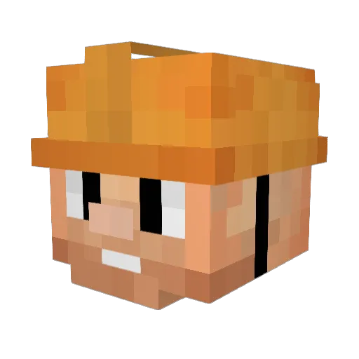 Wolff540 Minecraft avatar head, 3D render