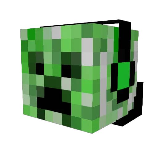 Wolfgame22 Minecraft avatar head, 3D render