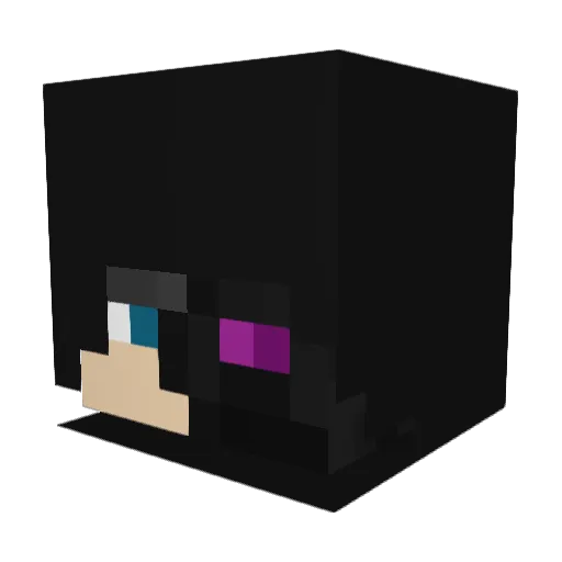 Wolfgang021 Minecraft avatar head, 3D render