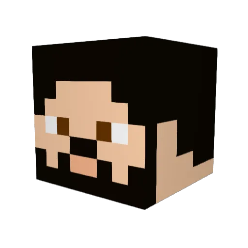 WolfiClarke Minecraft avatar head, 3D render