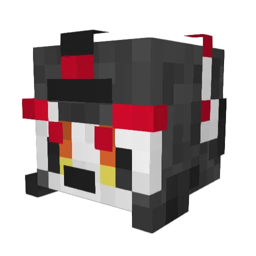 Wolfie0101 Minecraft avatar head, 3D render