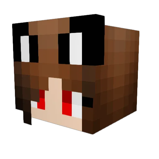 WolfieClips Minecraft avatar head, 3D render