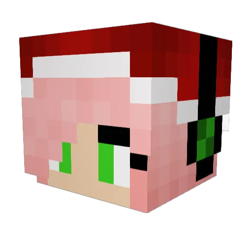 WolfieLovesCake Minecraft avatar head, 3D render