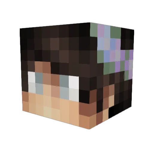 Wolfie_is_here Minecraft avatar head, 3D render