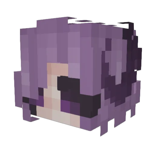 WolfieakaKarma Minecraft avatar head, 3D render