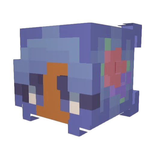 Wolfieee750 Minecraft avatar head, 3D render
