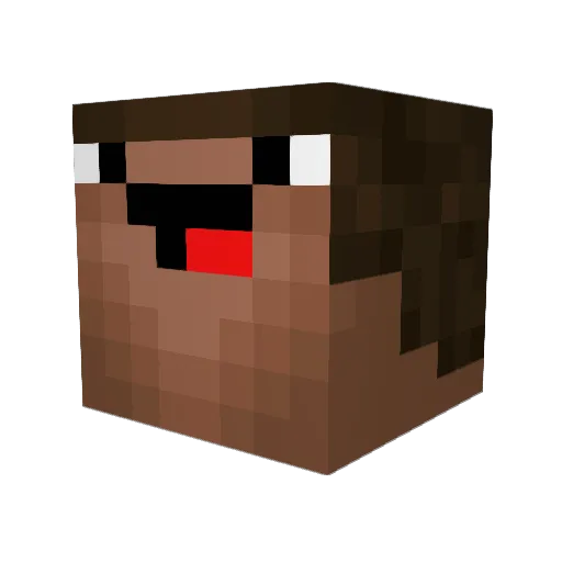 Wolfiie16 Minecraft avatar head, 3D render