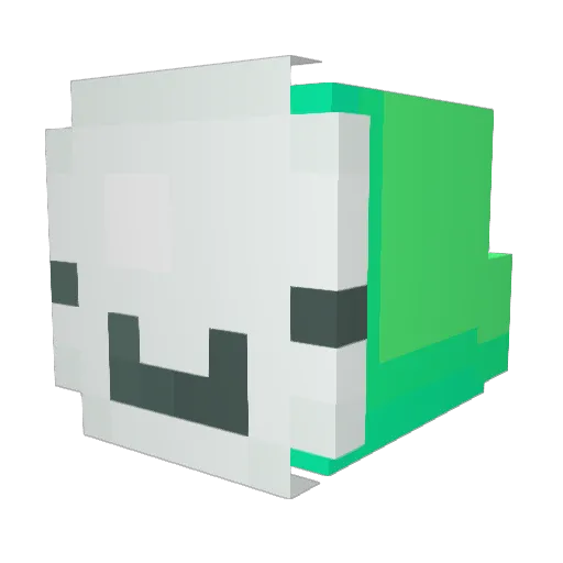 WolfishDakota Minecraft avatar head, 3D render