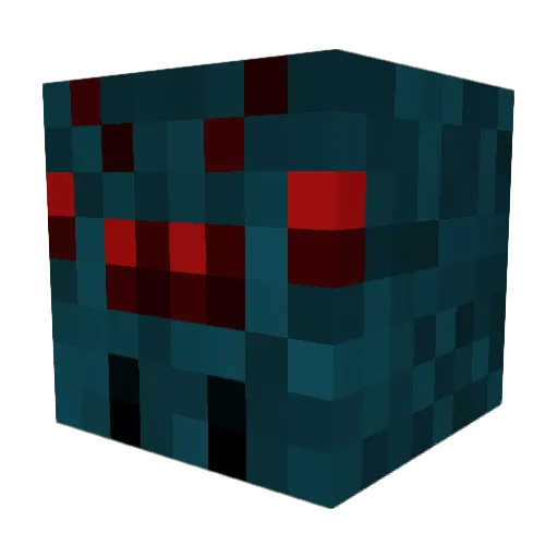 WolfixTV Minecraft avatar head, 3D render