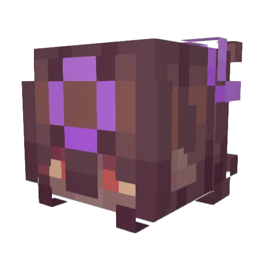 Wolfkie Minecraft avatar head, 3D render