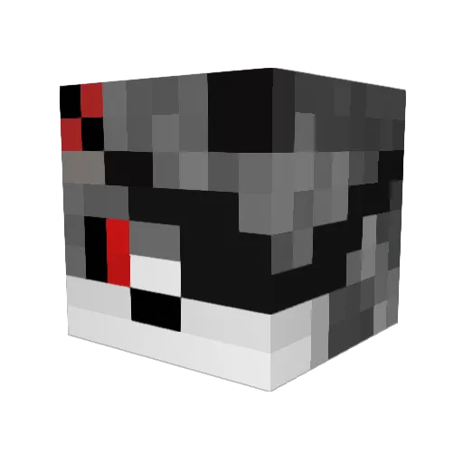 Wolfman287 Minecraft avatar head, 3D render