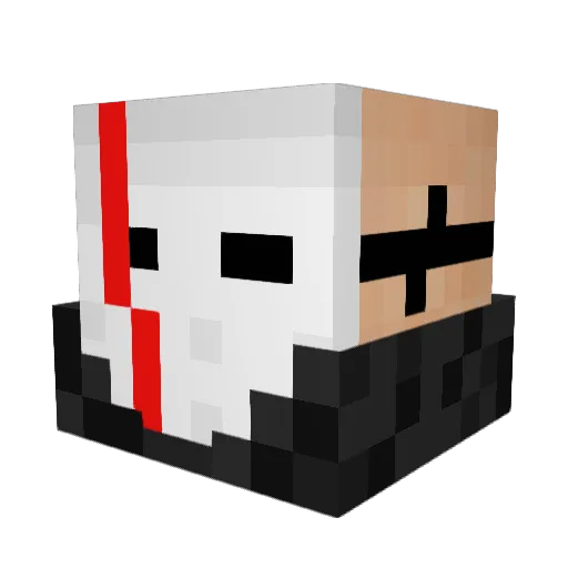 Wolfmaster1985 Minecraft avatar head, 3D render