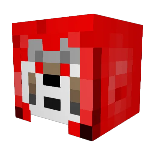 Wolfninja_13 Minecraft avatar head, 3D render