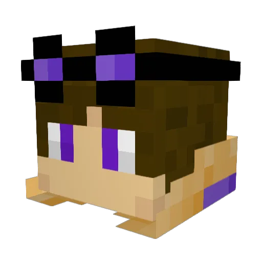 Wolfonthehill14 Minecraft avatar head, 3D render