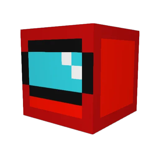 Wolfos_ Minecraft avatar head, 3D render