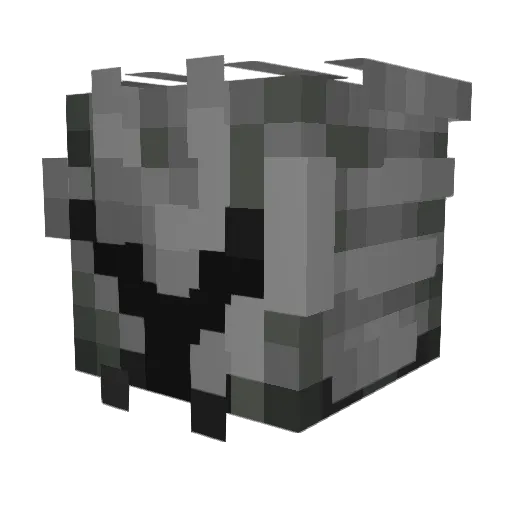 Wolfrage2017 Minecraft avatar head, 3D render