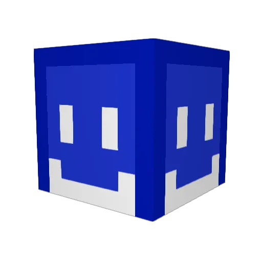 Wolfranium1 Minecraft avatar head, 3D render