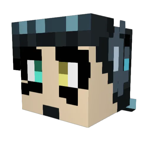WolfsBane420 Minecraft avatar head, 3D render