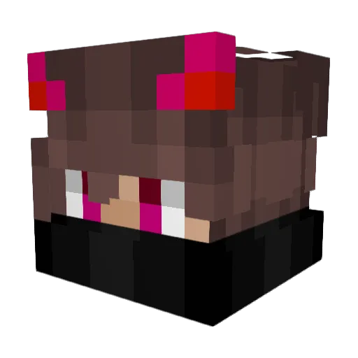Wolfsbanes Minecraft avatar head, 3D render