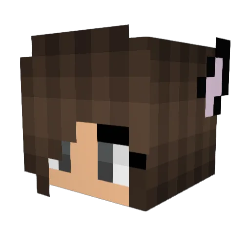 Wolfsbanne Minecraft avatar head, 3D render