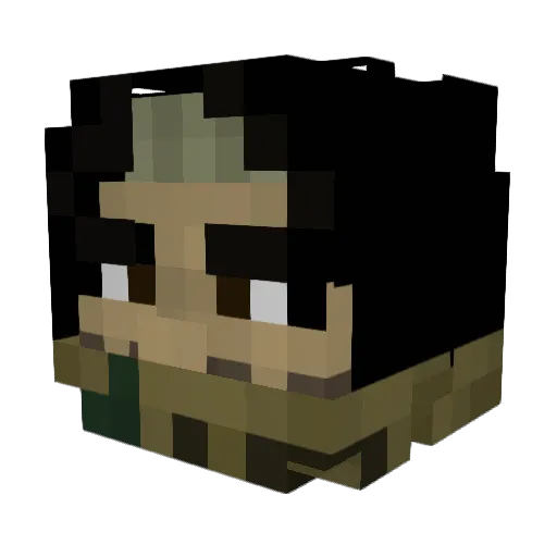 Wolfsblut06 Minecraft avatar head, 3D render