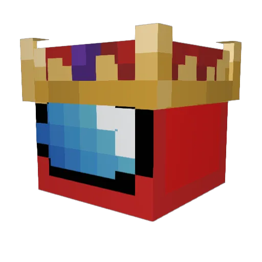 Wolfy1245 Minecraft avatar head, 3D render