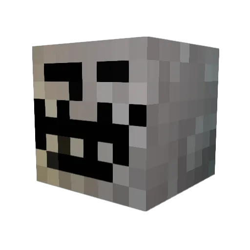 Wolfy2Hot Minecraft avatar head, 3D render