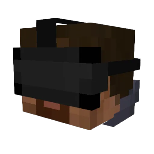WolfyGotMilk Minecraft avatar head, 3D render