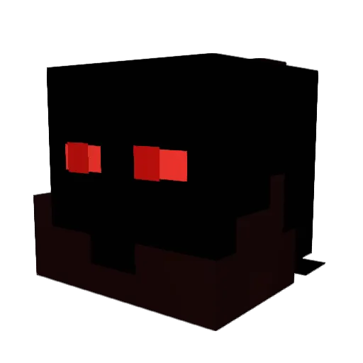 Wolfysama Minecraft avatar head, 3D render