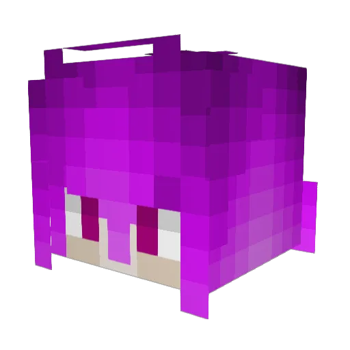 WolfzGT Minecraft avatar head, 3D render