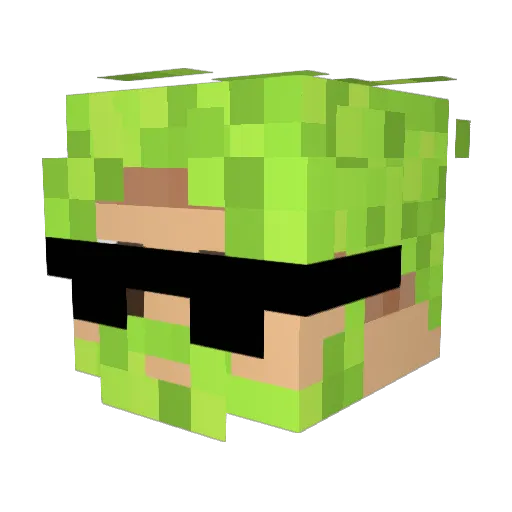 WolinDaSuperCrow Minecraft avatar head, 3D render