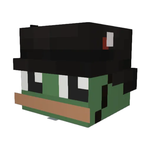 WolioHD Minecraft avatar head, 3D render