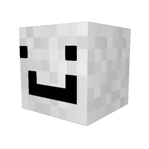 WolkeInWeiss Minecraft avatar head, 3D render