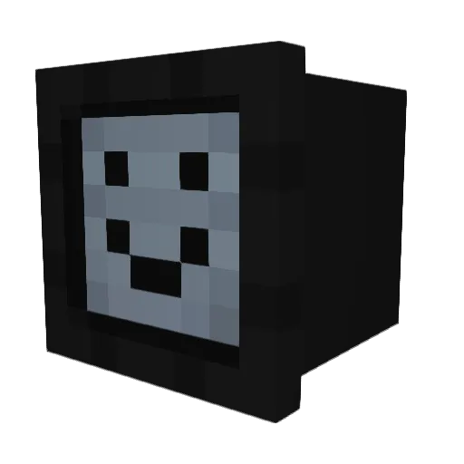 WolksEND Minecraft avatar head, 3D render