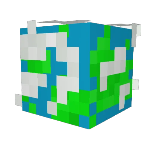 Wollbloed Minecraft avatar head, 3D render