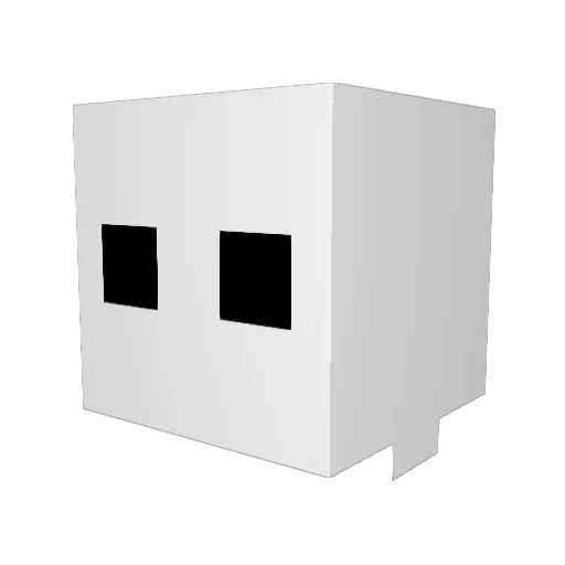 Wollex_08 Minecraft avatar head, 3D render