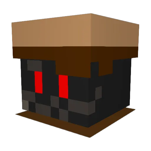 WolpertingerJack Minecraft avatar head, 3D render