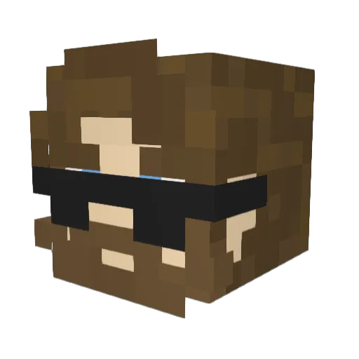 WoltRet Minecraft avatar head, 3D render