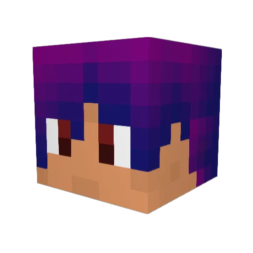 Wolve_51022 Minecraft avatar head, 3D render