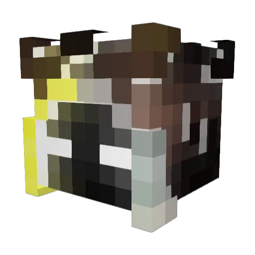 Wolven_Knight Minecraft avatar head, 3D render