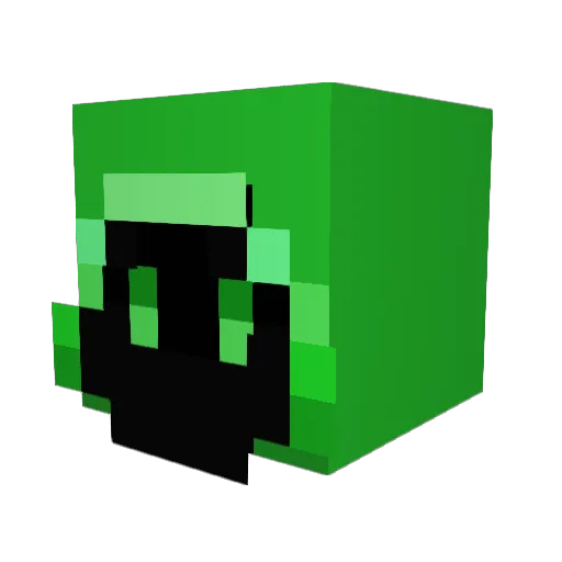 Wolvenrogue Minecraft avatar head, 3D render